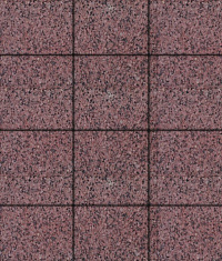 Тротуарные плиты "КВАДРАТ" - Б.1.К.6 Гранит Красный с чёрным