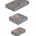 Тротуарная плитка "СТАРЫЙ ГОРОД" - А.1.ФСМ.4 Листопад гранит Мустанг, комплект из 3 видов плит