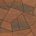 Тротуарные плиты "ОРИГАМИ" - Б.4.Фсм.8 Листопад гладкий Мустанг, комплект из 6 видов плит