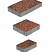 Тротуарная плитка "СТАРЫЙ ГОРОД" - А.1.ФСМ.4 Листопад гранит Клинкер, комплект из 3 видов плит