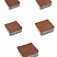 Тротуарные плиты "АНТИК" - Б.3.А.6 Листопад гладкий Клинкер, комплект из 5 видов плит