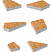 Тротуарные плиты "ОРИГАМИ" - Б.4.Фсм.8 Листопад гладкий Сахара, комплект из 6 видов плит