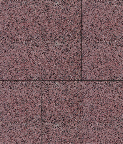 Тротуарные плиты "КВАДРАТ" - Б.7.К.8 Гранит Красный с чёрный