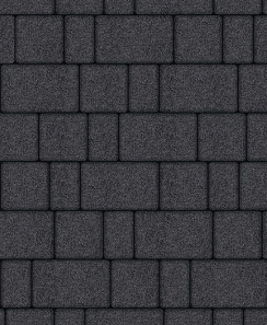 Тротуарная плитка "СТАРЫЙ ГОРОД" - Б.1.ФСМ.6 Стоунмикс Чёрный, комплект из 3 видов плит