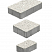 Тротуарные плиты "СТАРЫЙ ГОРОД" - Б.1.ФСМ.6 Гранит Белый, комплект из 3 видов плит