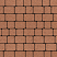 Тротуарные плиты "КЛАССИКО" - Б.1.КО.6 М Гранит Оранжевый, комплект из 2 видов плит