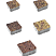 Тротуарные плиты "АНТИК" - Б.3.А.6 Листопад гранит Осень, комплект из 5 видов плит