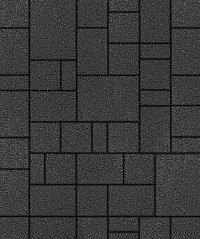 Тротуарные плиты "МЮНХЕН" - Б.2.ФСМ.6 Стандарт Чёрный, комплект из 4 видов плит