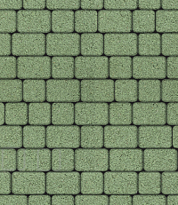 Тротуарные плиты "КЛАССИКО" - А.1.КО.4 Стандарт Зелёный, комплект из 2 видов плит
