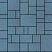 Тротуарная плитка "МЮНХЕН" - Б.2.ФСМ.6 Гранит Синий, комплект из 4 видов плит