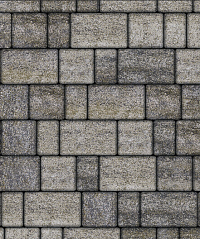 Тротуарная плитка "СТАРЫЙ ГОРОД" - Б.1.ФСМ.6 Искусственный камень Габбро, комплект из 3 видов плит