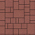 Тротуарная плитка "МЮНХЕН" - Б.2.ФСМ.6 Гранит Красный, комплект из 4 видов плит