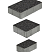 Тротуарные плиты "СТАРЫЙ ГОРОД" - Б.1.ФСМ.8 Гранит Чёрный, комплект из 3 видов плит