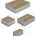 Тротуарная плитка "МЮНХЕН" - Б.2.ФСМ.6 Искусственный камень Степняк, комплект из 4 видов плит