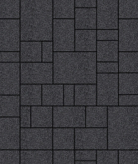 Тротуарная плитка "МЮНХЕН" - Б.2.ФСМ.6 Стоунмикс Чёрный, комплект из 4 видов плит