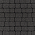 Тротуарные плиты "КЛАССИКО" - А.1.КО.4 Гранит Чёрный, комплект из 2 видов плит