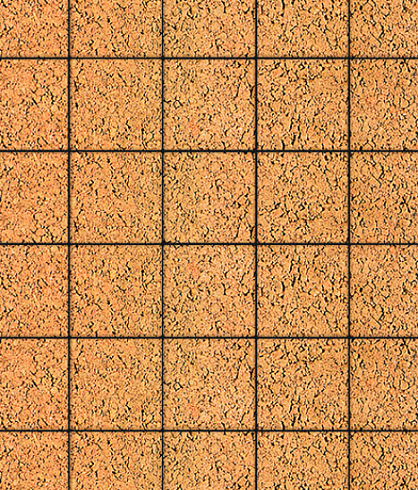 Тротуарные плиты "КВАДРАТ" - Б.2.К.6 Листопад гладкий Сахара