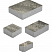 Тротуарные плиты "МЮНХЕН" - Б.2.ФСМ.6 Листопад гладкий Антрацит, комплект из 4 видов плит