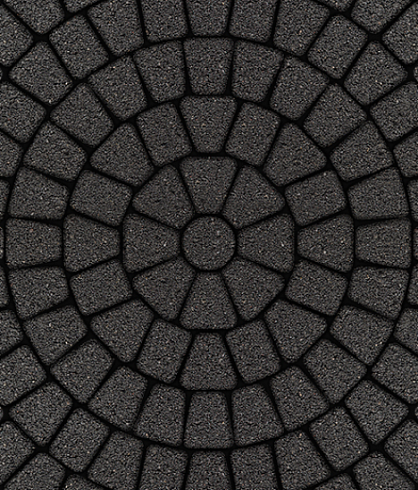 Тротуарные плиты "КЛАССИКО" - Б.2.КО.6 Стандарт Черный, комплект из 3 видов плит