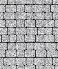 Тротуарная плитка "КЛАССИКО" - А.1.КО.4 Стоунмикс Бело-чёрный, комплект из 2 видов плит