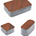 Тротуарные плиты "КЛАССИКО" - Б.1.КО.6 Листопад гладкий Клинкер, комплект из 3 видов плит