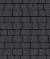 Тротуарная плитка "КЛАССИКО" - А.1.КО.4 Стоунмикс Чёрный, комплект из 2 видов плит