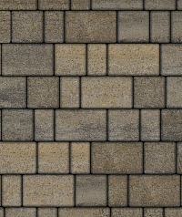 Тротуарная плитка "СТАРЫЙ ГОРОД" - А.1.ФСМ.4 Искусственный камень Базальт, комплект из 3 видов плит