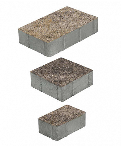 Тротуарная плитка "СТАРЫЙ ГОРОД" - Б.1.ФСМ.6 Искусственный камень Доломит, комплект из 3 видов плит