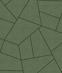 Тротуарные плиты "ОРИГАМИ" - Б.4.ФСМ.8 Гранит Зелёный, комплект из 6 видов плит