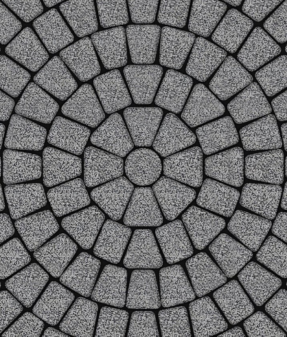 Тротуарные плиты "КЛАССИКО" - Б.2.КО.6 Гранит Серый с чёрным, комплект из 3 видов плит