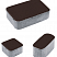 Тротуарные плиты "КЛАССИКО" - Б.1.КО.6 Стандарт Коричневый, комплект из 3 видов плит