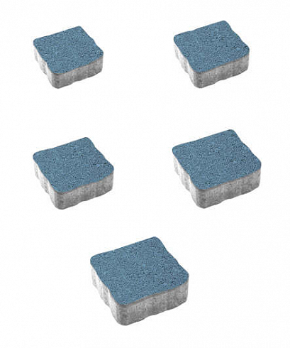 Тротуарные плиты "АНТИК" - Б.3.А.6 Гранит Синий комплект из 5 видов плит