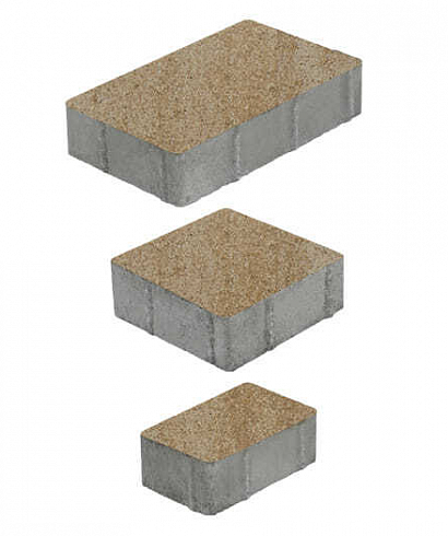 Тротуарная плитка "СТАРЫЙ ГОРОД" - А.1.ФСМ.4 Искусственный камень Степняк, комплект из 3 видов плит