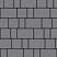 Тротуарная плитка "СТАРЫЙ ГОРОД" - А.1.ФСМ.4 Cтандарт Серый, комплект из 3 видов плит