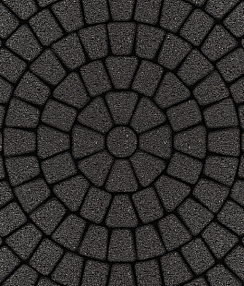 Тротуарные плиты "КЛАССИКО" - Б.2.КО.6 Стандарт Черный, комплект из 3 видов плит