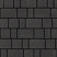 Тротуарные плиты "СТАРЫЙ ГОРОД" - Б.1.ФСМ.8 Гранит Чёрный, комплект из 3 видов плит