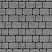 Тротуарная плитка "КЛАССИКО" - А.1.КО.4 Стоунмикс Кремовый с чёрным, комплект из 2 видов плит